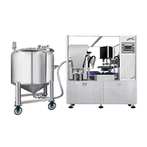 Avtomatik suyuq sovun shishasini to'ldirishni yopish yorliqlash mashinasi